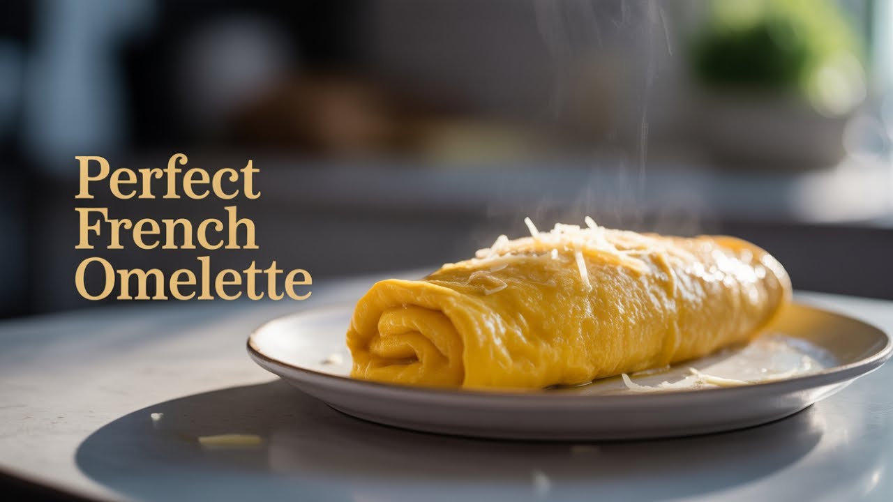French Omelette Recipe! Perfectly Rolled & Buttery Smooth