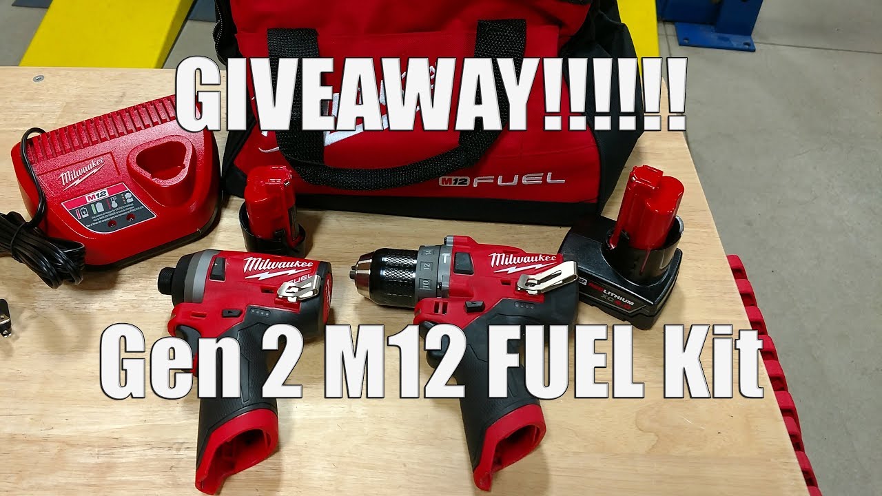 KONKURS | Zestaw wiertarko-wkrętarki udarowej Milwaukee Tool Gen2 M12 FUEL, luty 2018