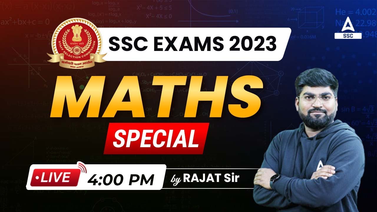 SSC Exams 2023 | Maths Special Class for SSC MTS, SSC CHSL, SSC CPO