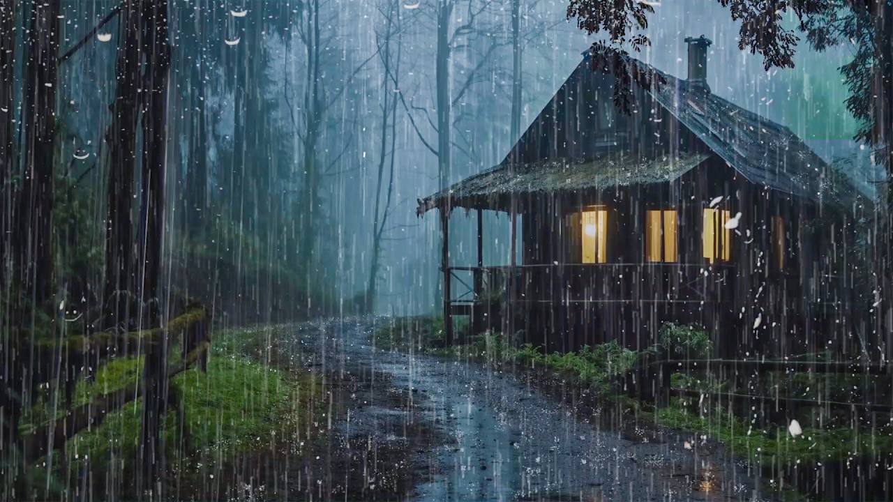 Rain Sounds for Sleeping – Night Rain & Rolling Thunder for Calm, Relaxing Sleep