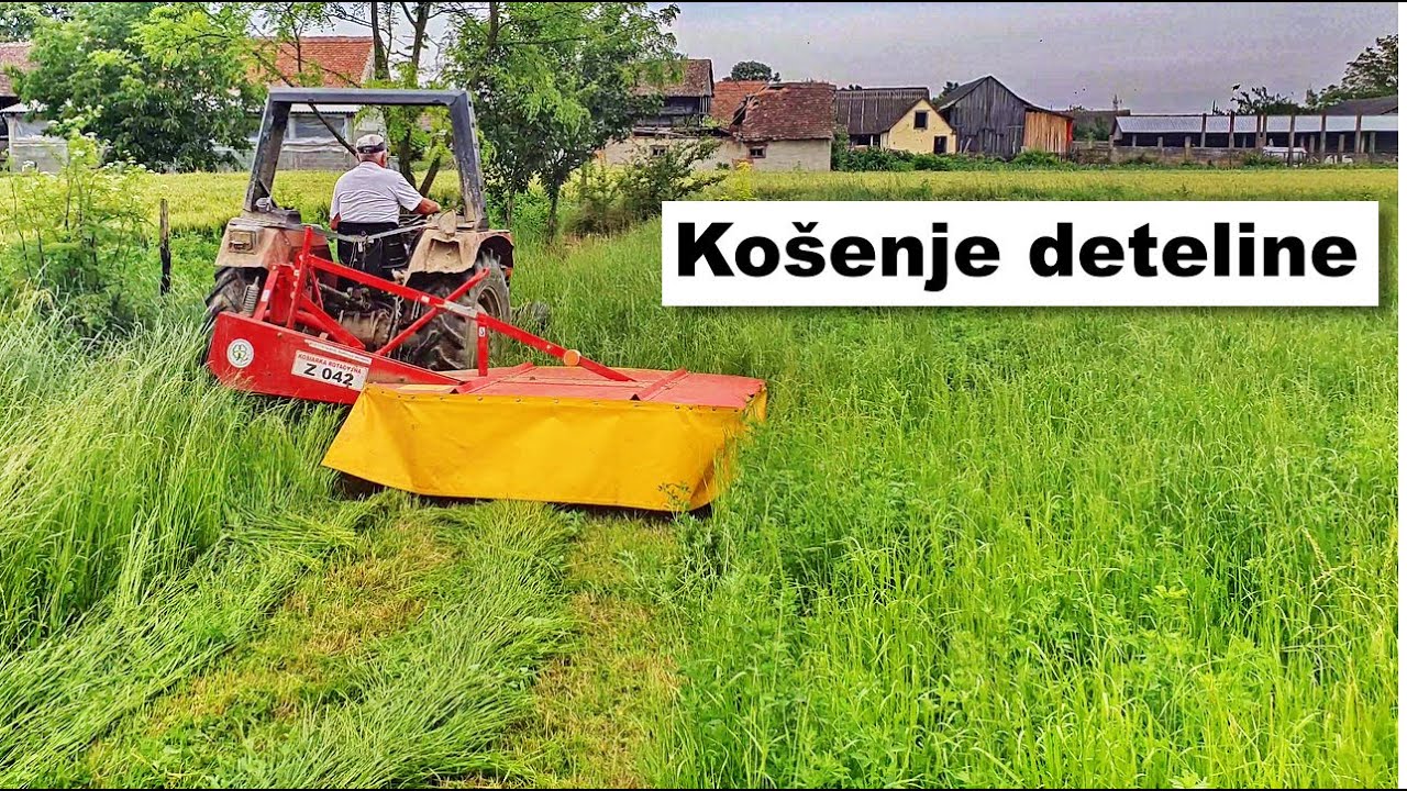 Košenje deteline i trave Crna Bara u Mačvi