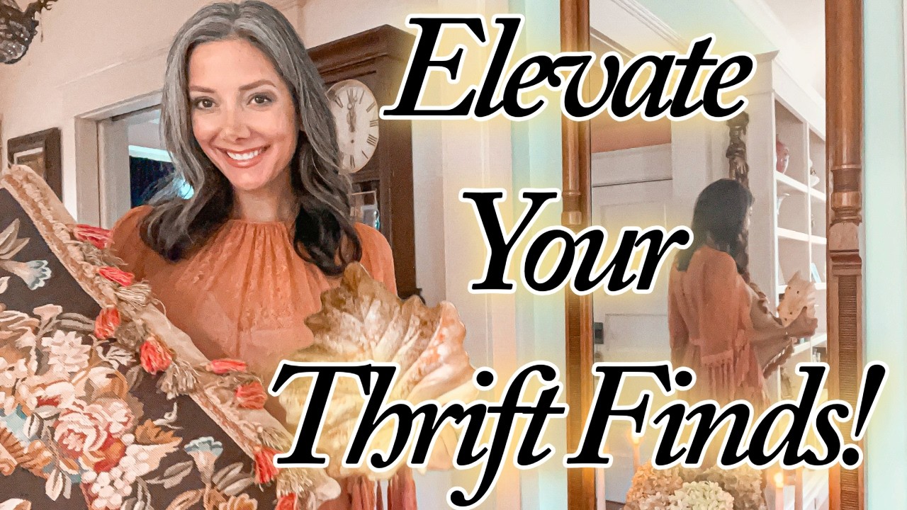 Fall Home Decorating on a Budget - Thrift With Me- Goodwill Shopping for Vintage Decor Trends