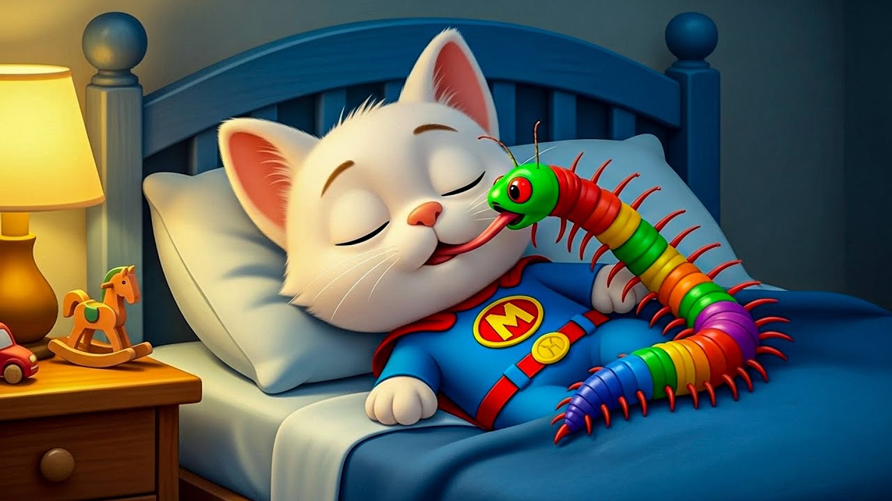 🐯 OMG 🐛Kitten Is Having Trouble Sleeping 🌈 Little Kittens Rainbow Bug Story