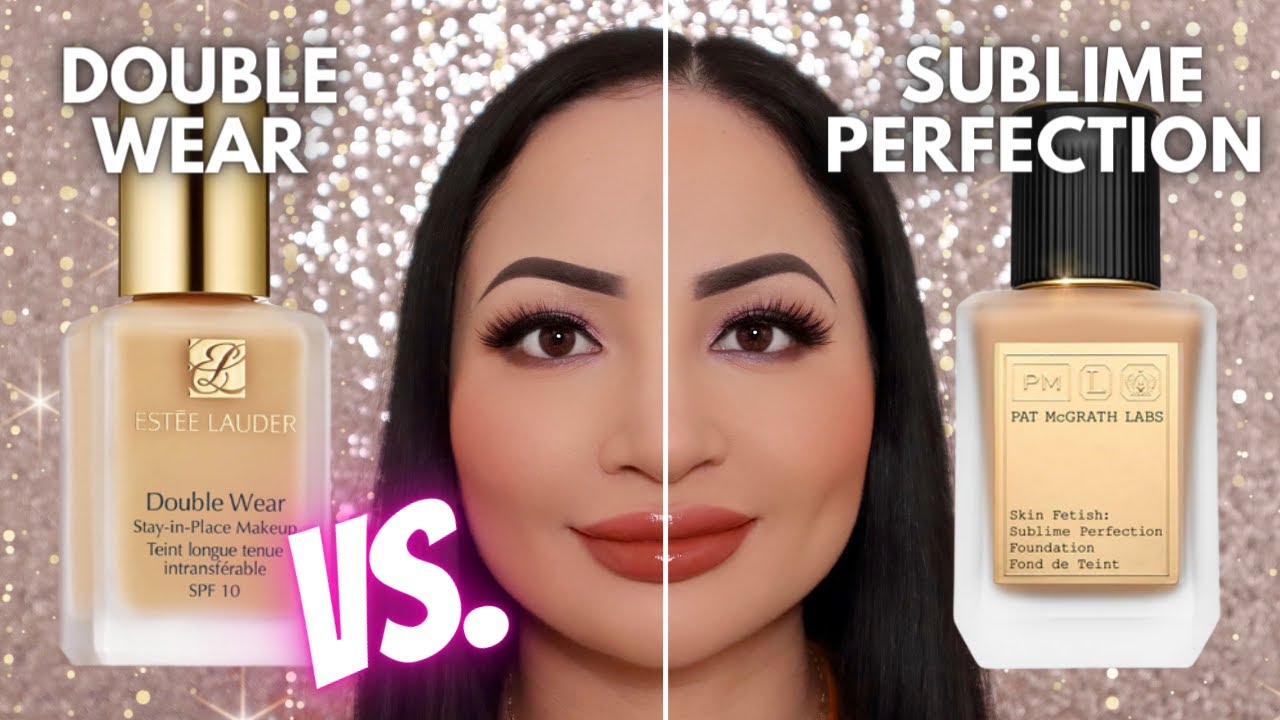 ESTEE LAUDER DOUBLE WEAR VS PAT MCGRATH SUBLIME PERFECTION FOUNDATION | Review & 12 Hour Wear Test!