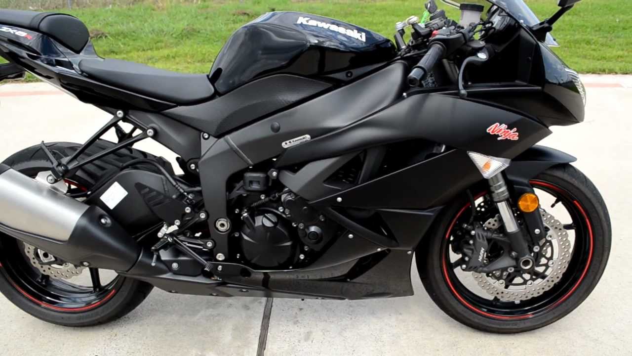 2011 Kawasaki ZX6R Ninja Black Overview Review Walk Around