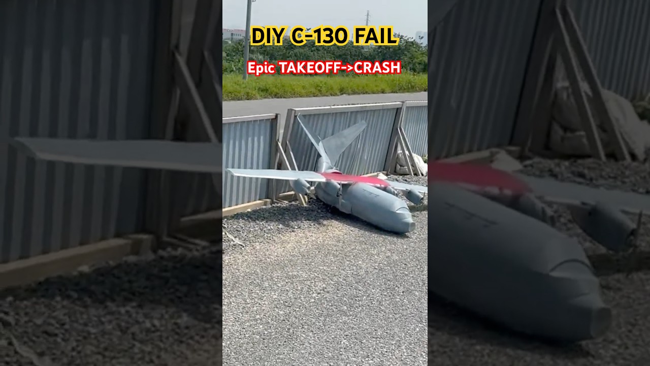 Epic DIY C-130 Hercules Takeoff Ends in Crash!