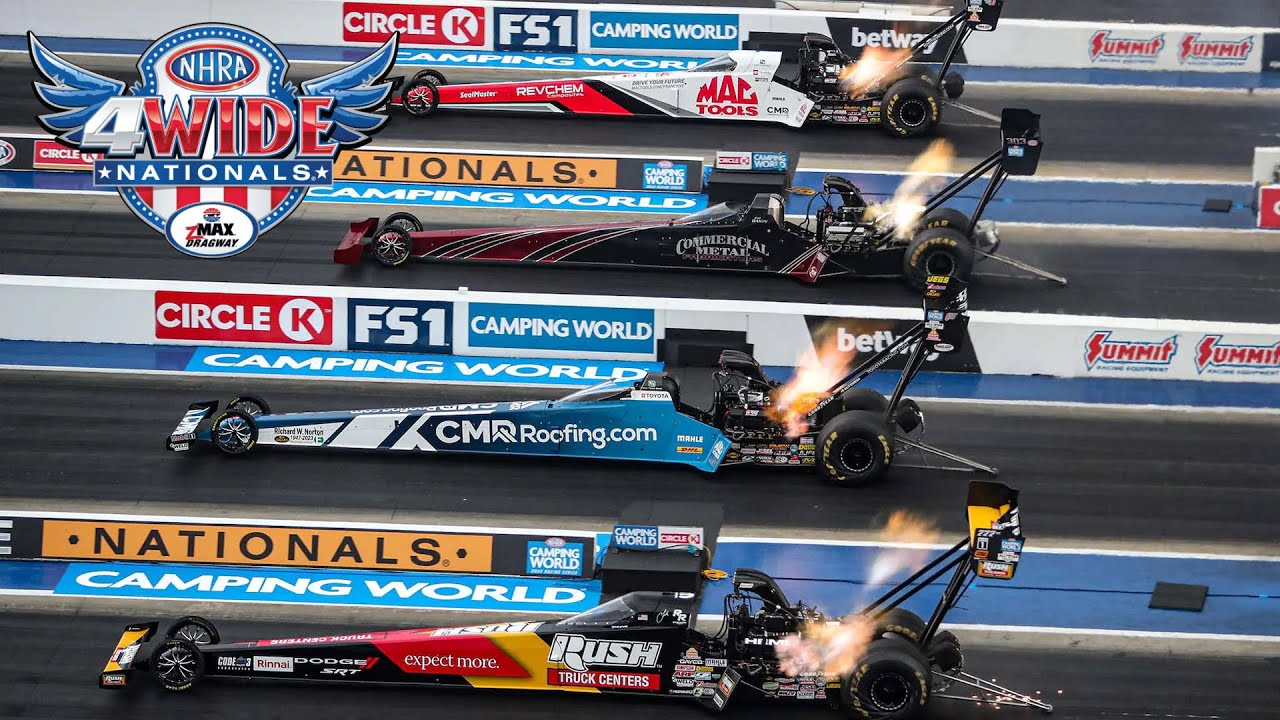 2024 NHRA Four-Wide Nationals | Top Fuel Qualifying Q1 | Charlotte, NC
