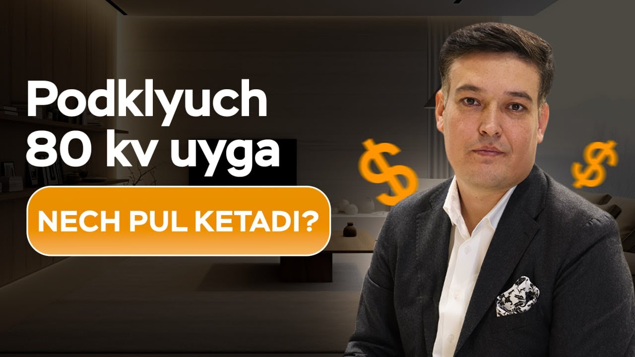 80 kvadratli uyni podklyuch holatigacha qancha pul ketishini to’liq yoritib berganman
