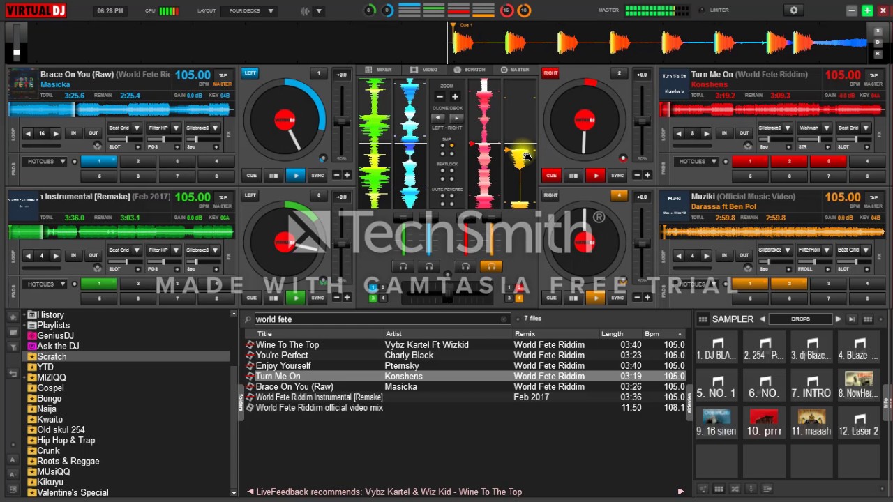 World fete riddim mix on virtualDJ