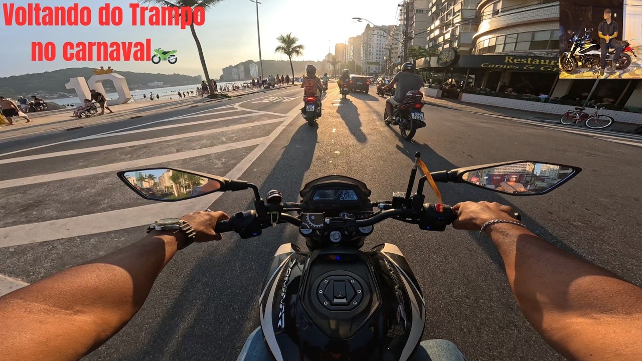 Voltando do Serviço no carnaval 🏍️🎭