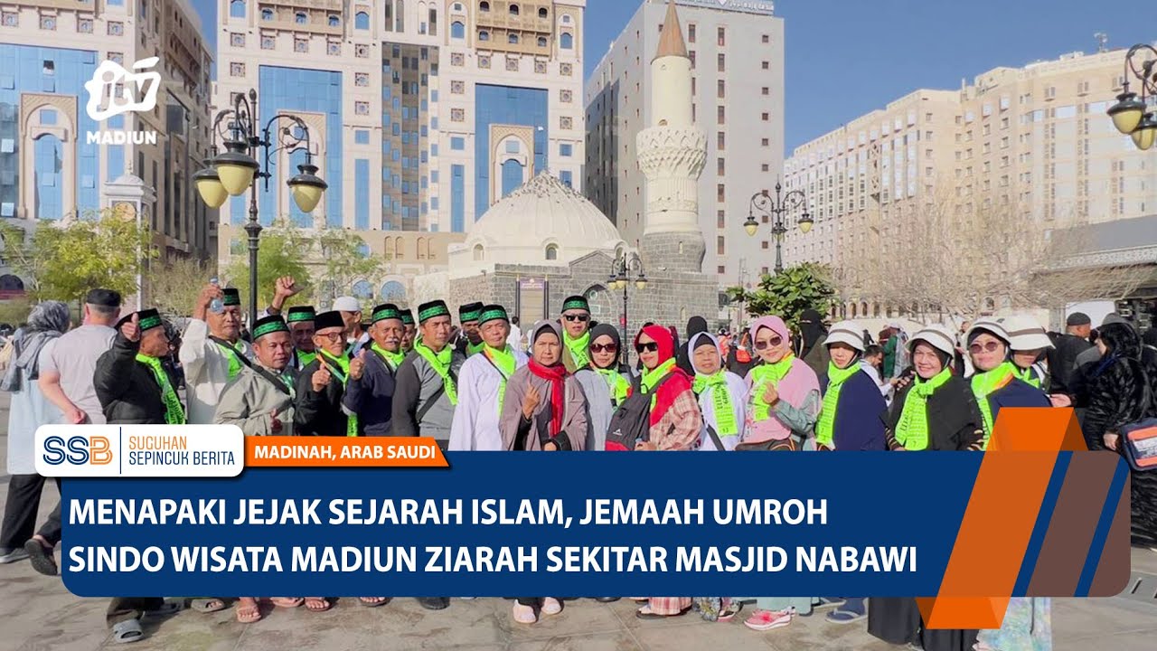 MADINAH - Jemaah Umroh Sindo Wisata Madiun Ziarah Sekitar Masjid Nabawi