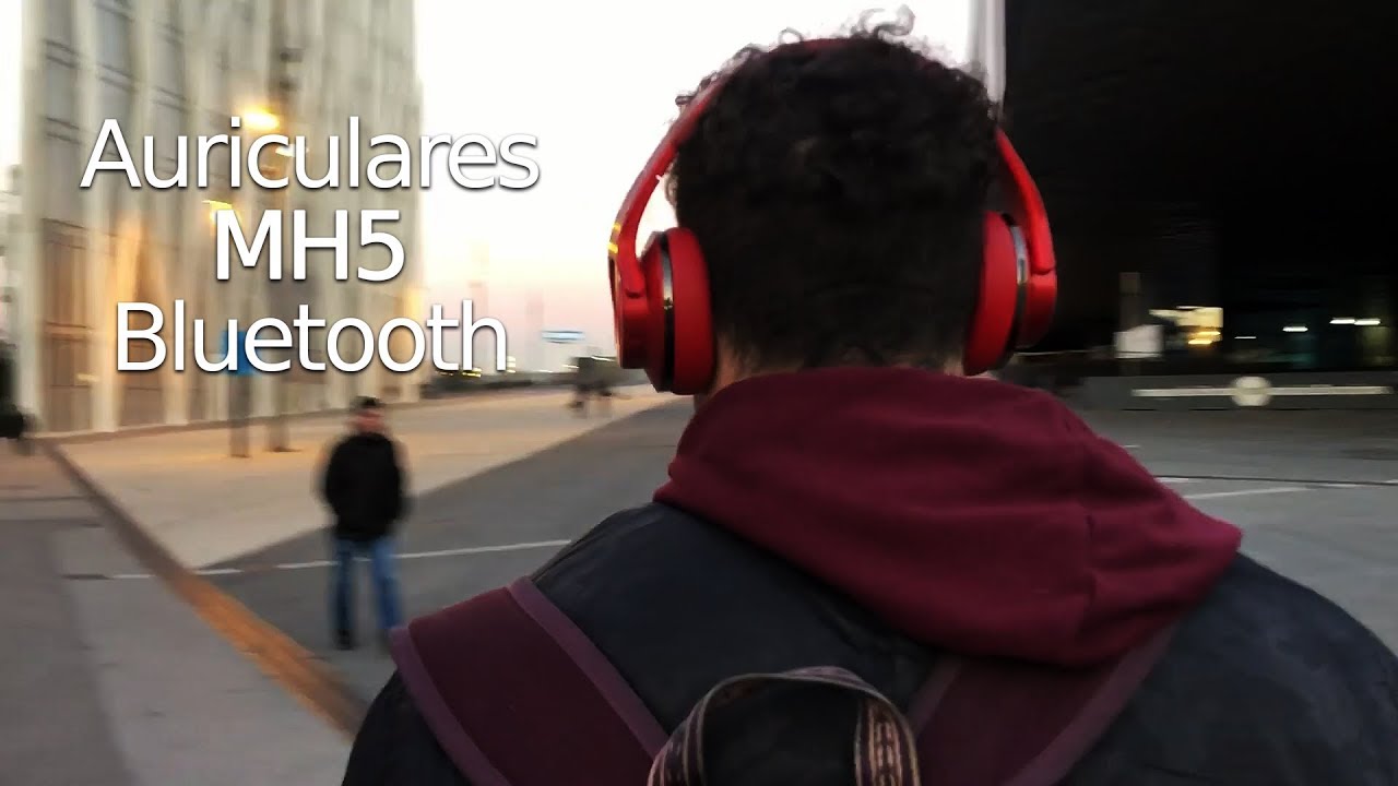 Auriculares MH5 bluetooth altavoces plegables - TOY STAND