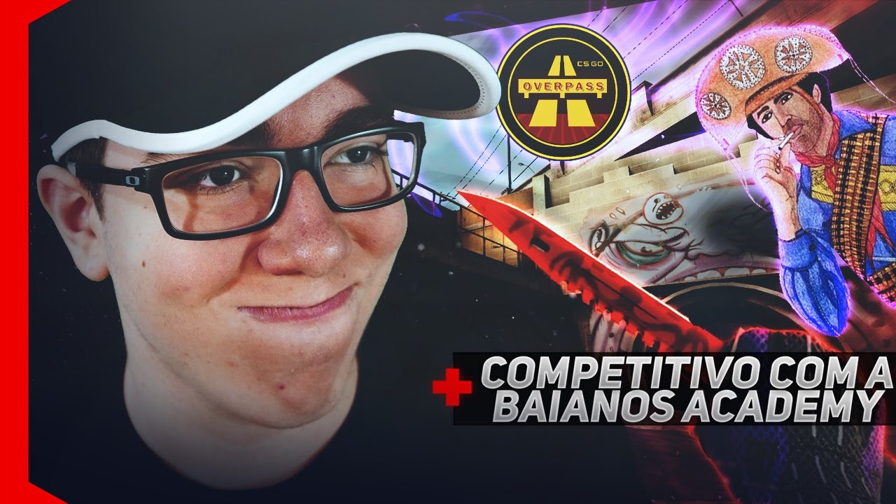 [CS:GO COMPETITIVO] JOGANDO COM A BAIANO'S ACADEMY NA OVERPASS!