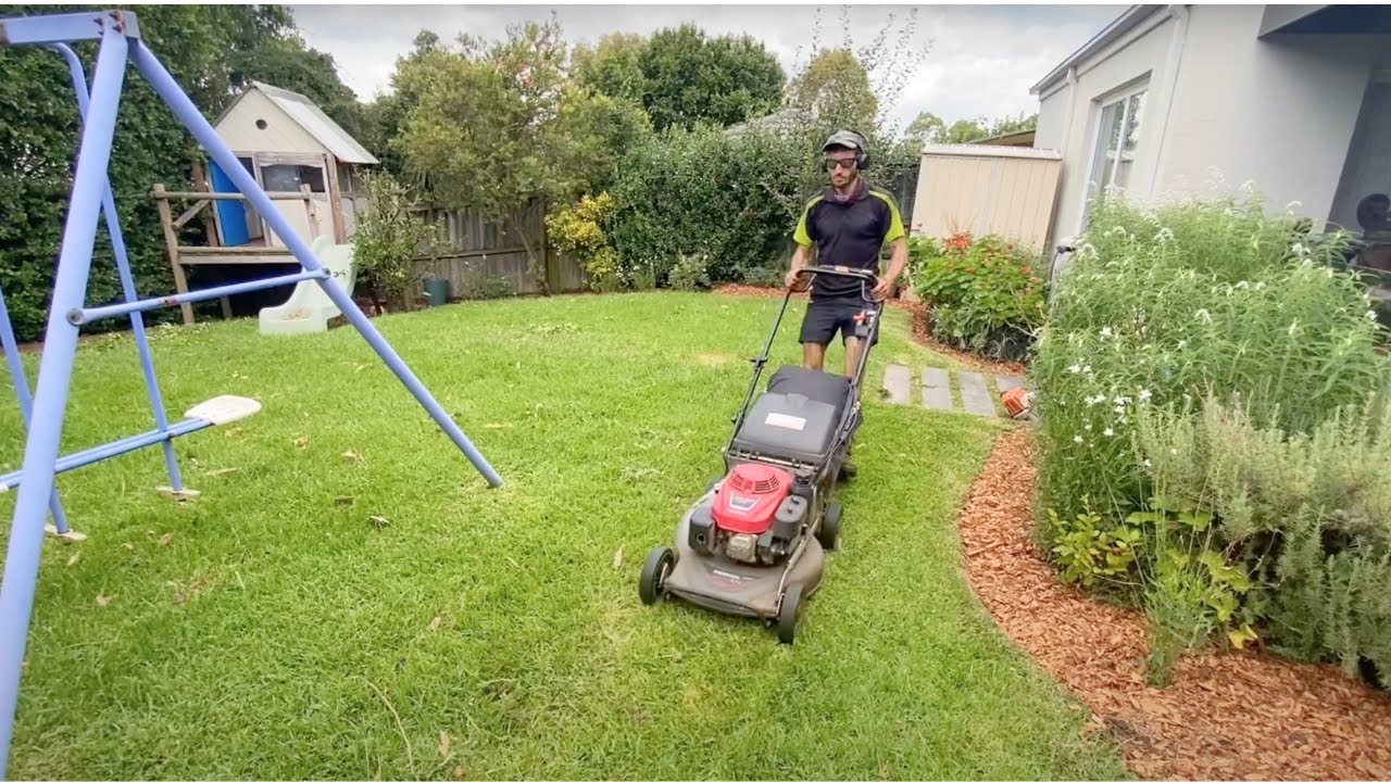 Satisfying Gardening Video #gardenmakeover #yardtransformation #lawnmowing