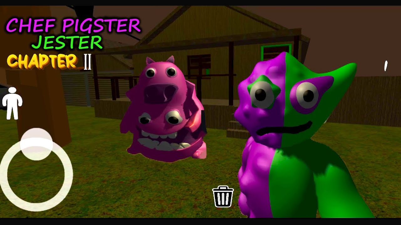 New Monsters Jester  and Chef Pigster garten of banban 4 in horror house escape chapter 2, full game