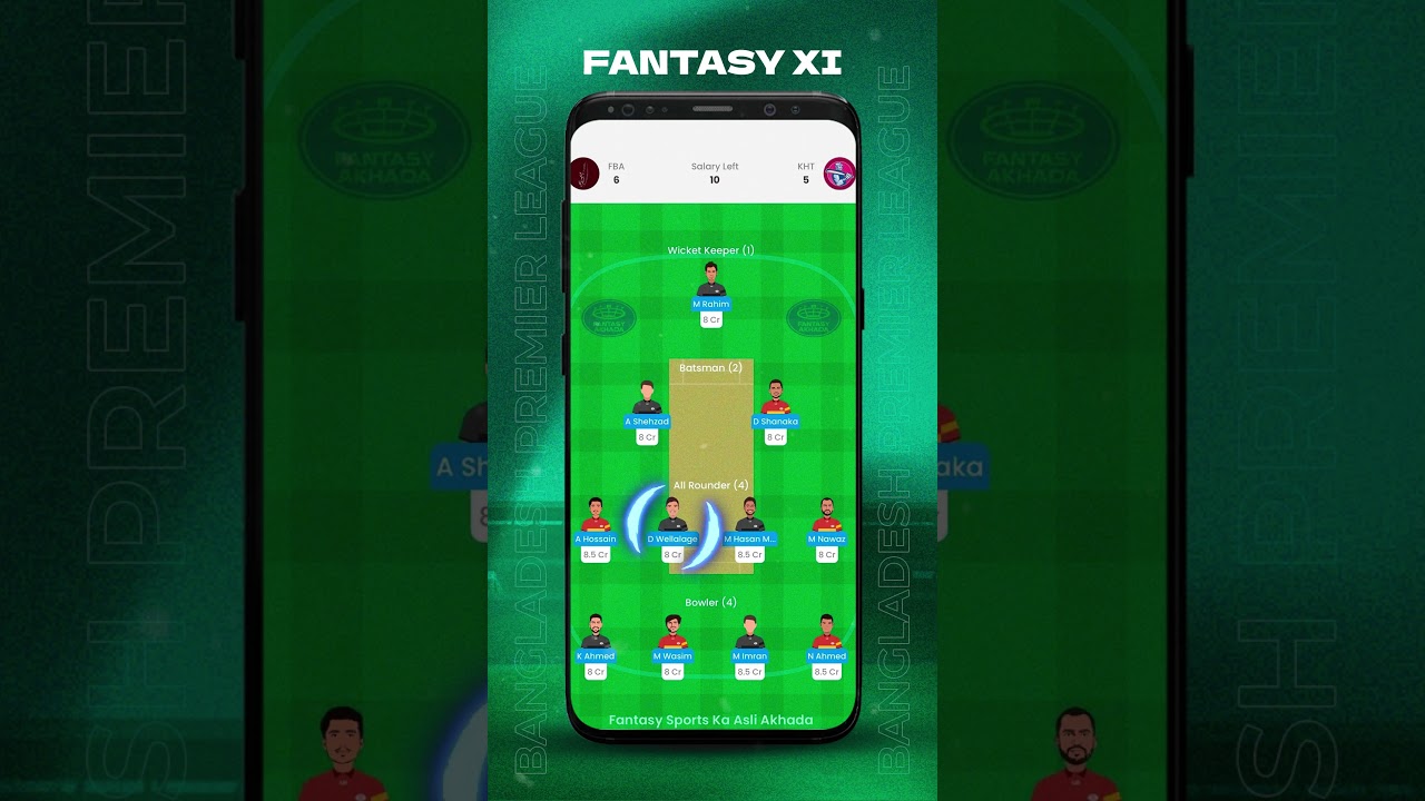 FBA vs KHT Dream11 Prediction | Bangladesh Premier League #todaymatchprediction #FBAvsKHT #bpl2024