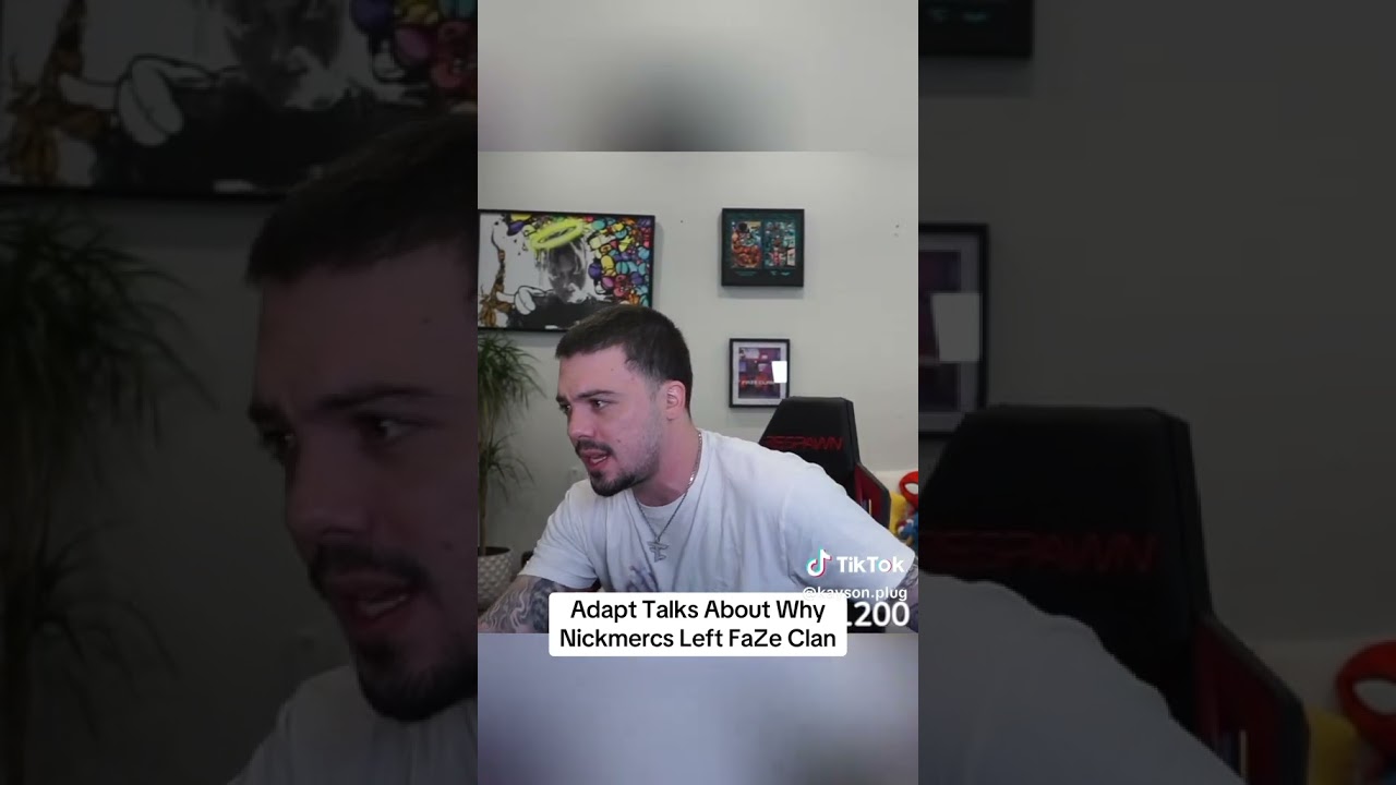 Apart react nickmercs leaving faze #faze #adapt #nickmercs