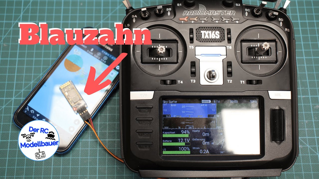 INAV Telemetrie über Crossfire zur TX16s dann Bluetooth zum Smartphone 🤔