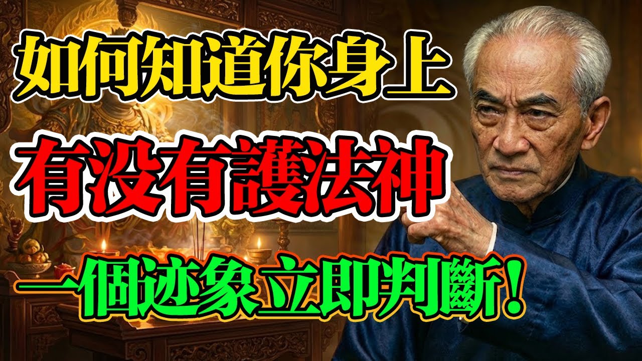 南懷瑾揭秘：你身上有沒有“護法神”？只要出現這個跡象，恭喜你！那是你的“護法神”在幫你擋災！#佛法 #護法神 #吉人天相 #逢凶化吉 #佛學 #國學智慧 #南懷瑾 #因果報應 #修行 #改命轉運