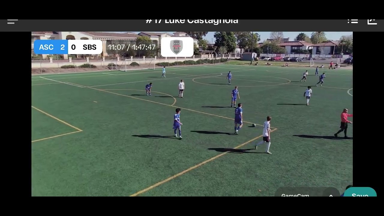 Luke Castagnola #17 vs Santa Barbara