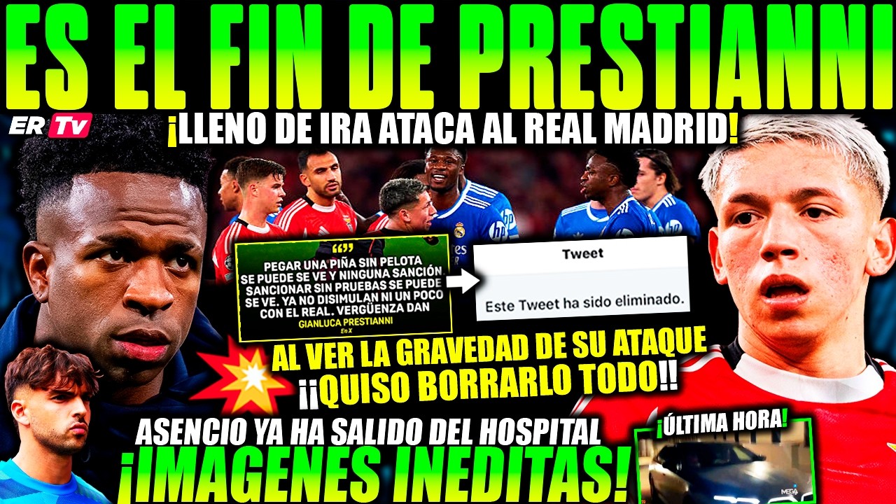 💥 BRUTAL ATAQUE de PRESTIANNI al REAL MADRID ¡COBARDE LO BORRÓ TODO! SE EXPONE a SANCIÓN HISTÓRICA