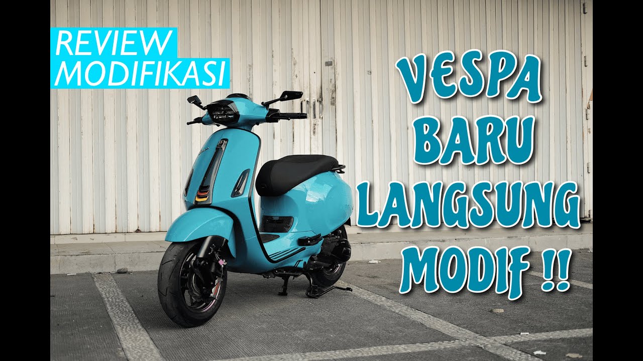 Modifikasi New Vespa Sprint Blue Audace 2022