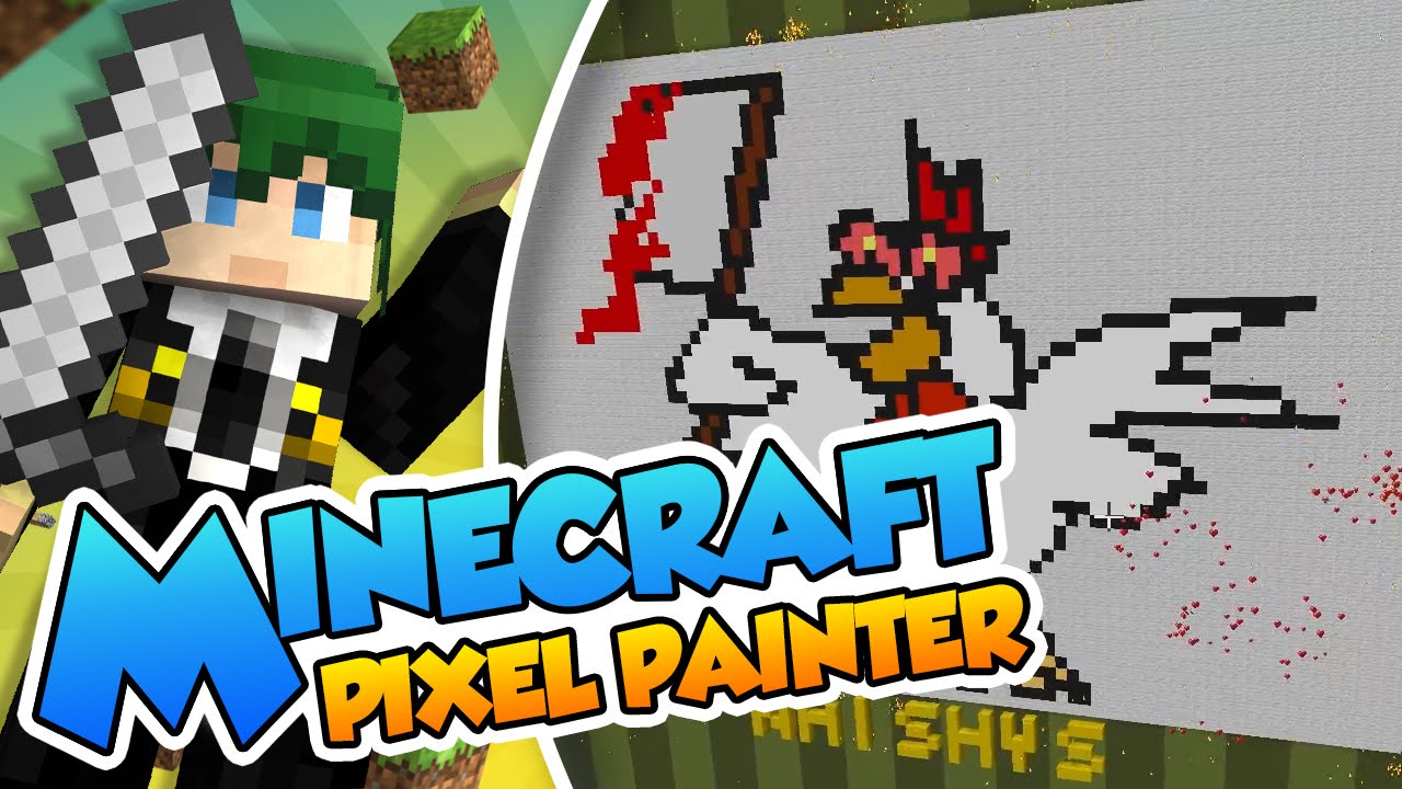 El pollo diablo!! - Minecraft minijuegos (Pixel Painters) con @Naishys