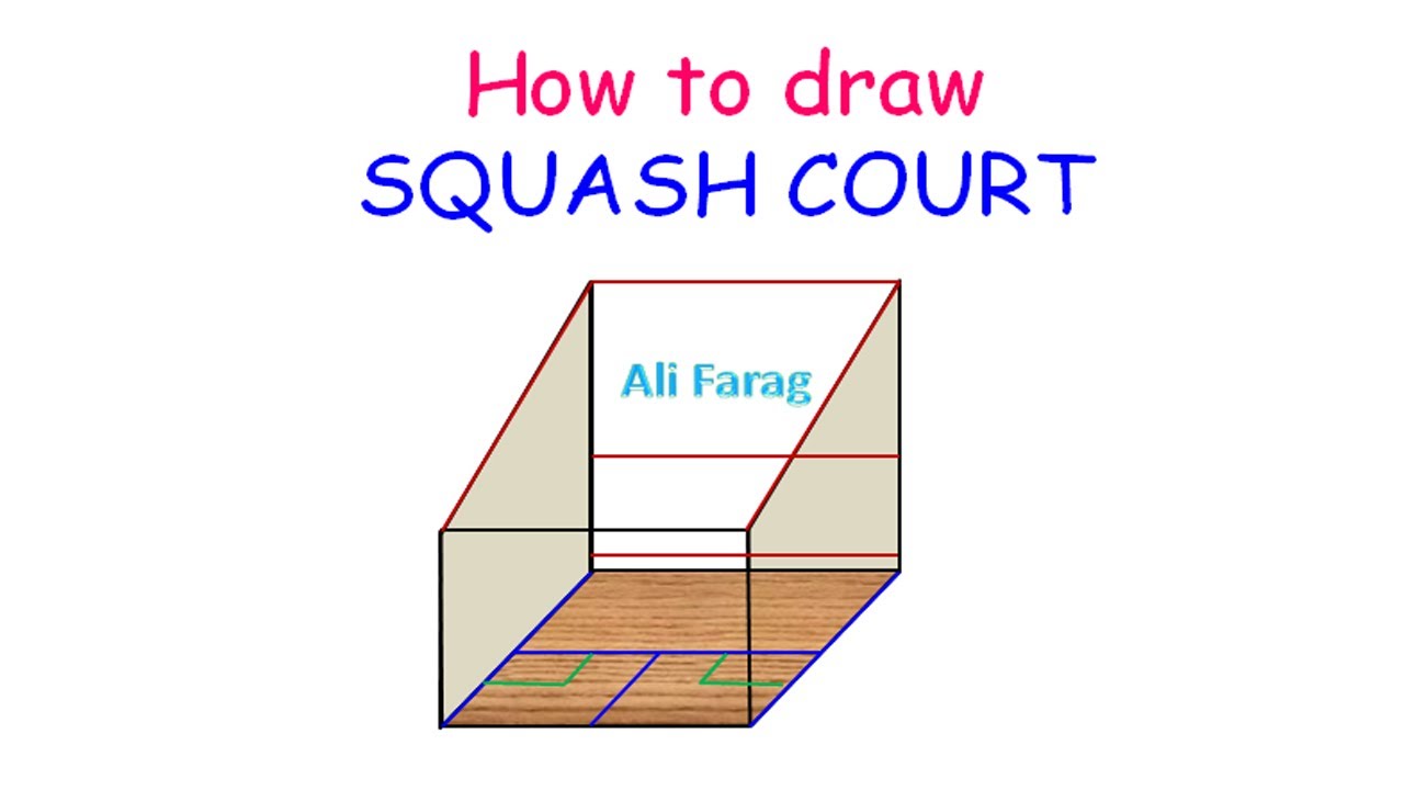 How to draw squash court