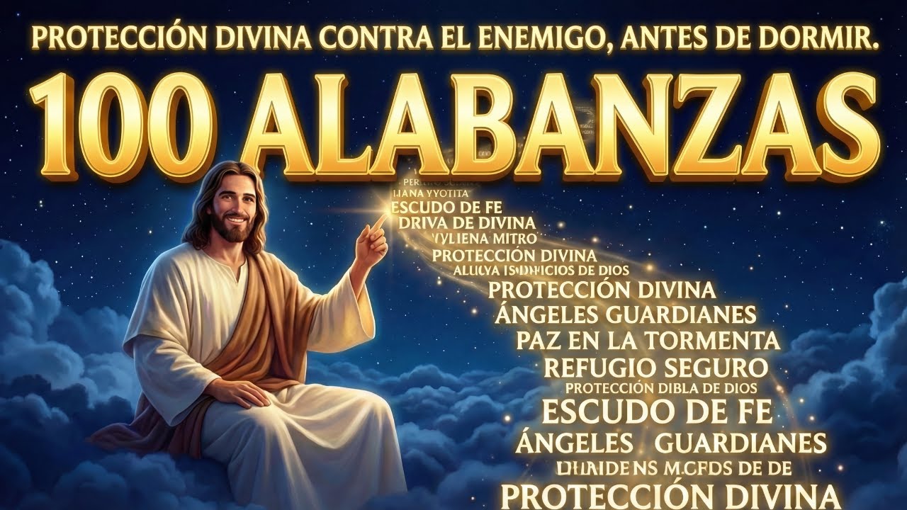 100 Alabanzas de Protección divina contra el Enemigo, Escúchalas antes de Dormir