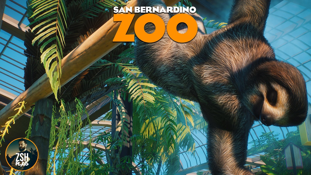 Tropical House for Sloths in Franchise Mode! | San Bernardino Zoo | Planet Zoo Tropical Pack