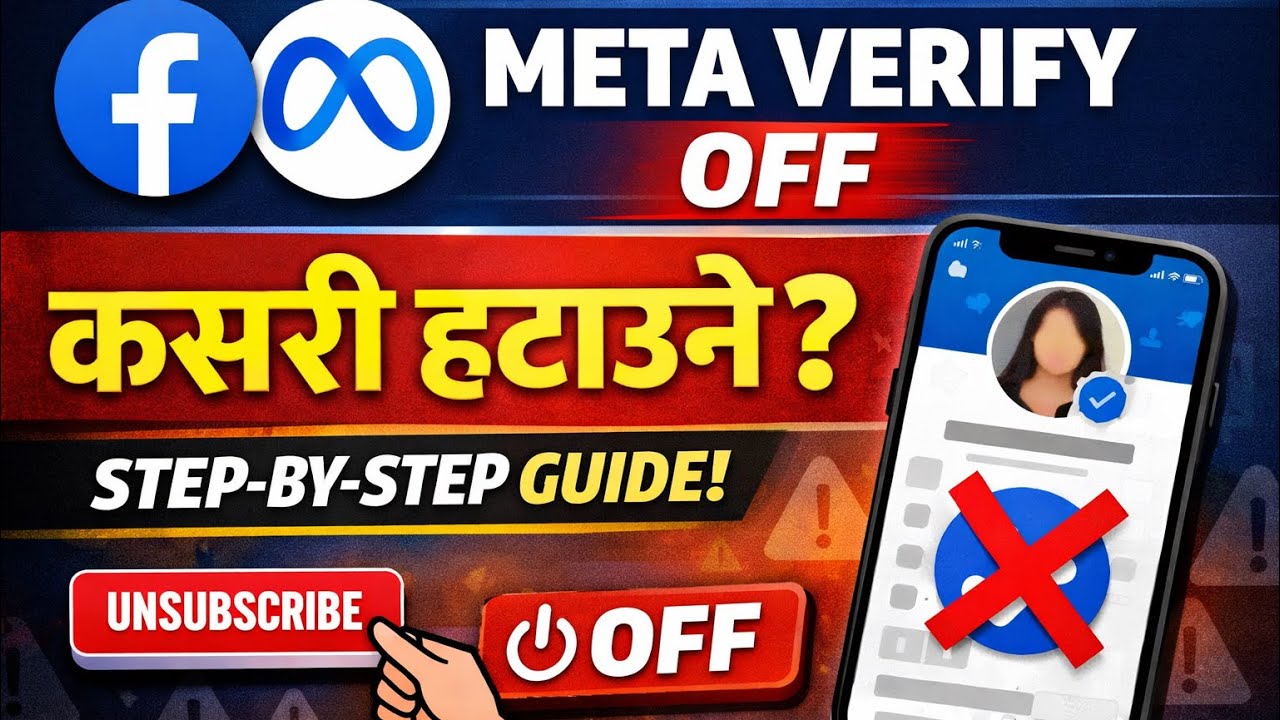 Meta Verified OFF गर्ने सजिलो तरिका | Facebook Blue Tick Remove.how to remove FB Meta Verified 