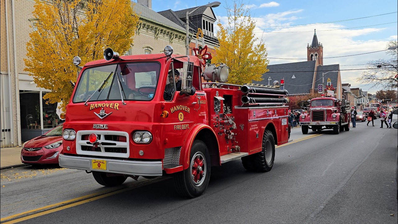 Hanover, PA Christmas Parade 2024 (Fire Trucks Only)