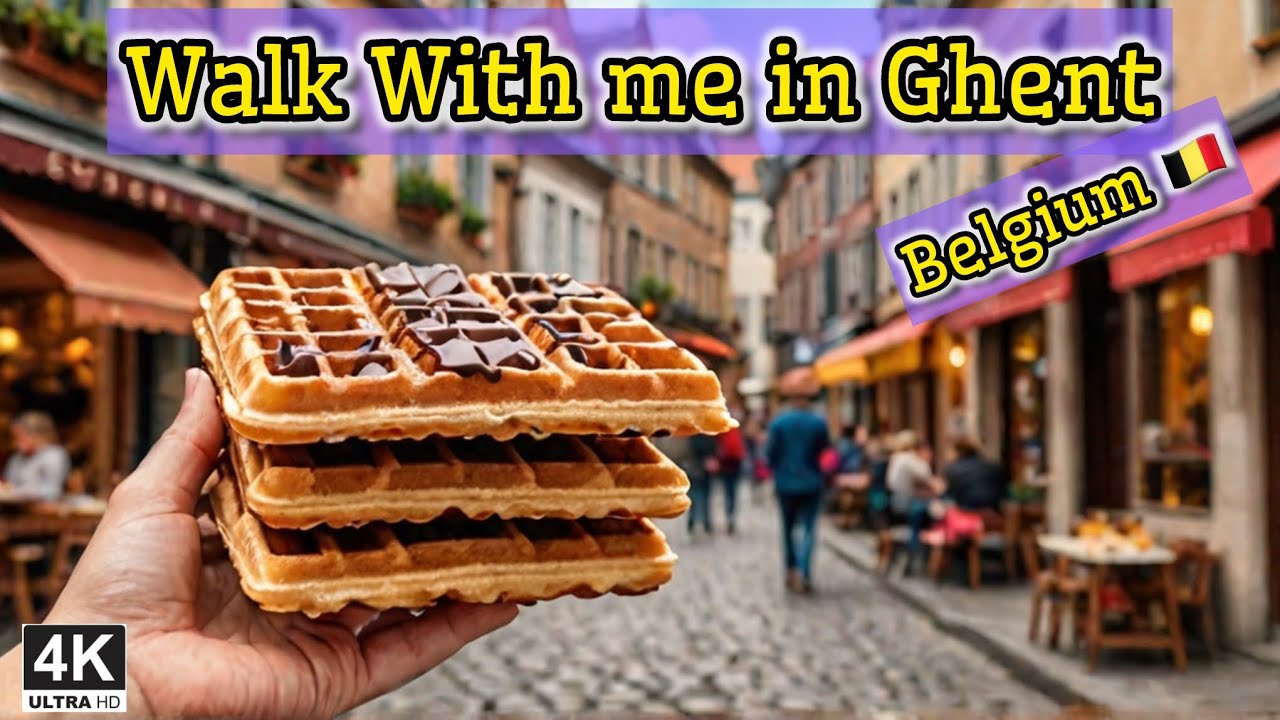 Ghent Belgium Walking Tour | Best Frites 🍟 Waffles 🧇 & Chocolate 🍫 Adventure