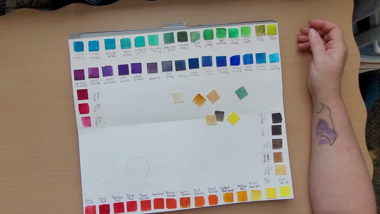 My Palette Setup & Swatch Card