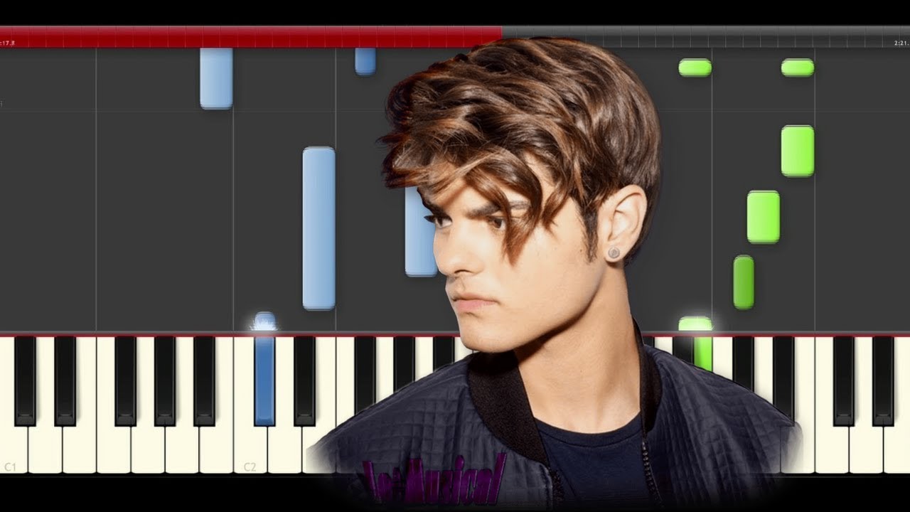 Abraham Mateo If I Can't Have You Piano Tutorial Midi hard Cover Sheet Partitura New Song