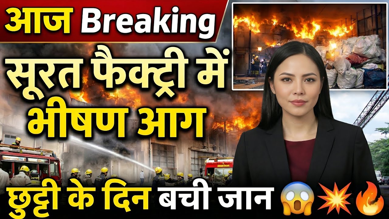 Surat Factory Fire Today 😱 Holiday Ne Bachayi Jaan