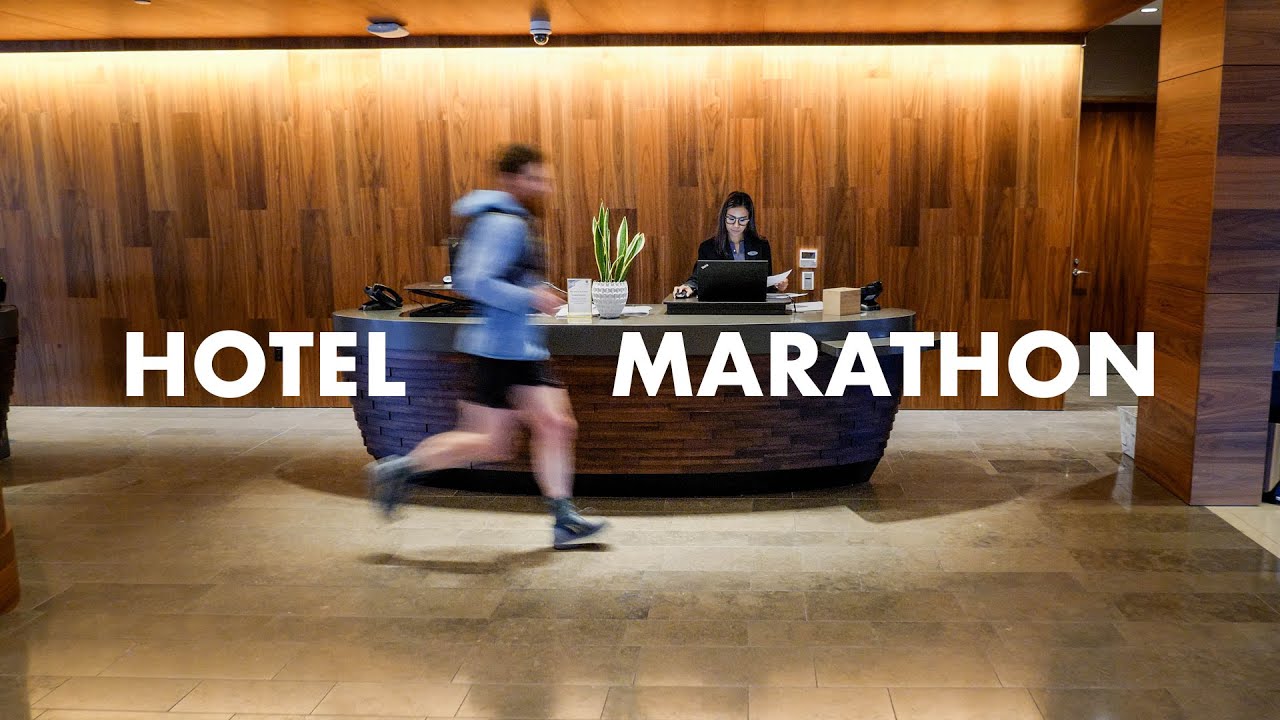 Bieganie maratonu w luksusowym hotelu