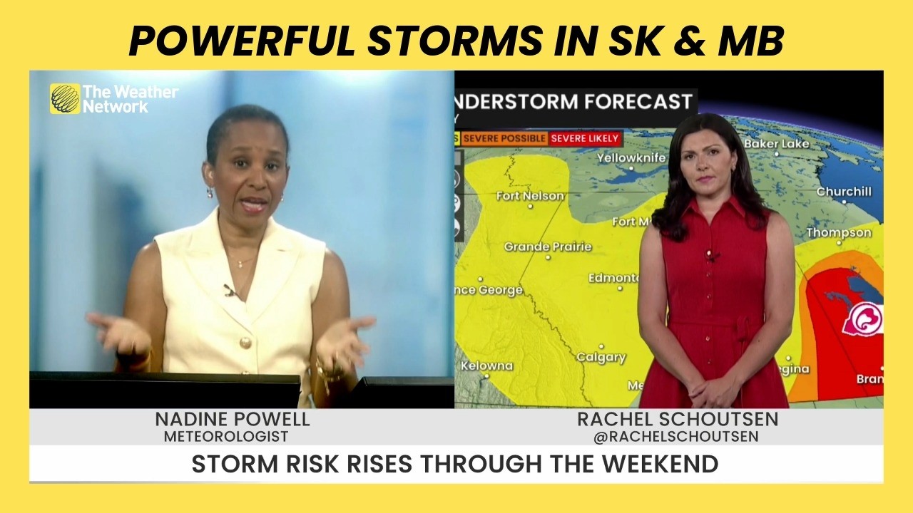Strong storms in Sask. and Manitoba could be damaging Saturday | #severeweather