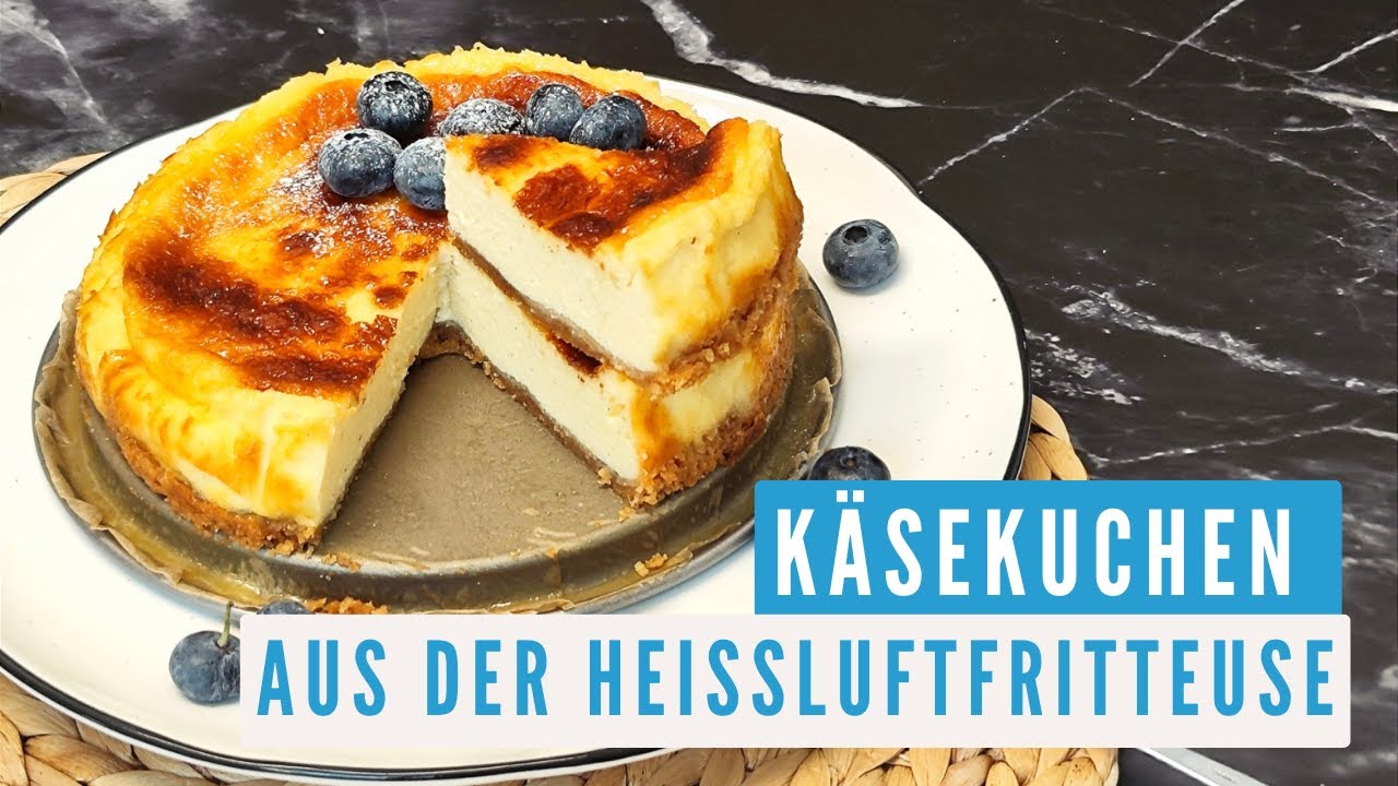 Kleiner Käsekuchen aus der Heißluftfritteuse I energiesparend gebacken