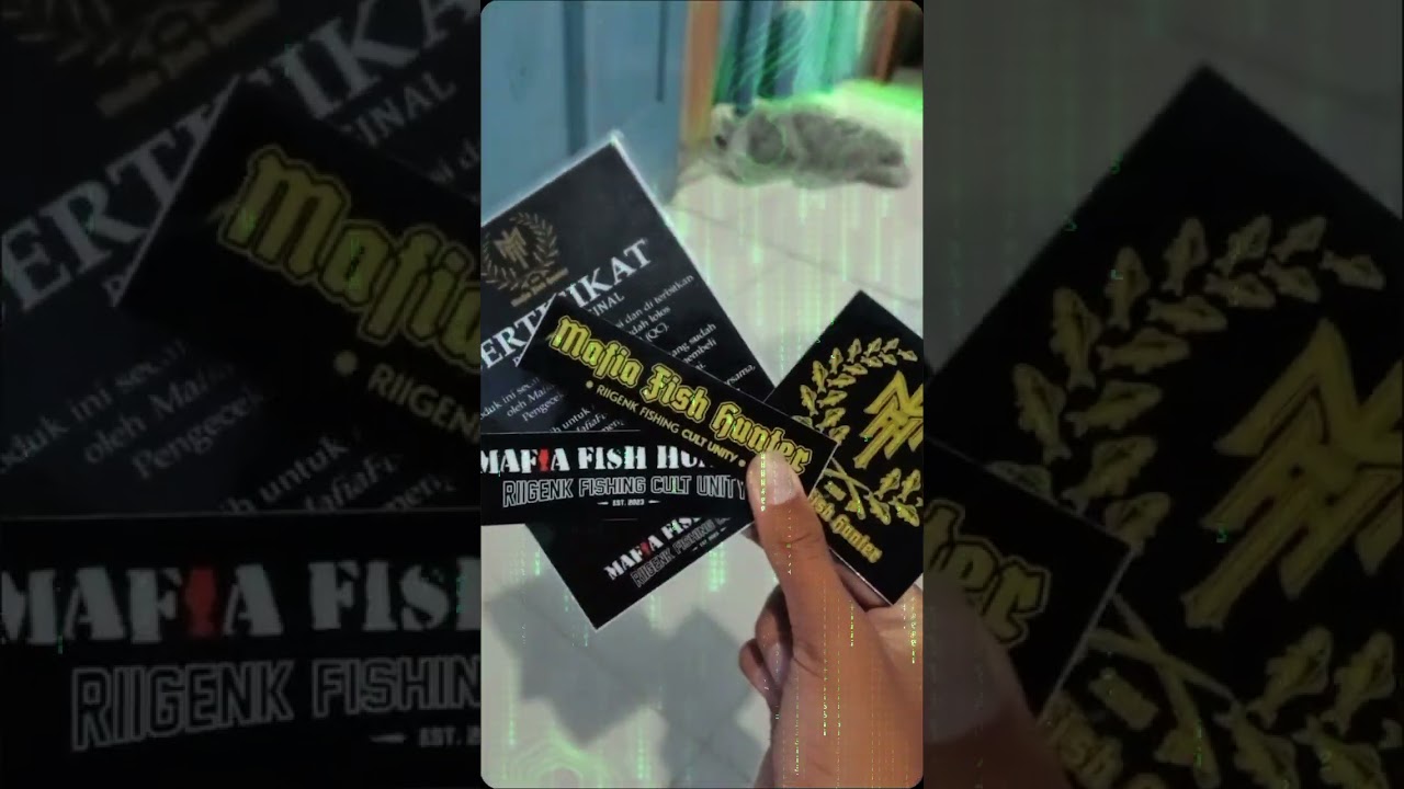 Baju MAFIA FISH HUNTER, V2 warna putih,