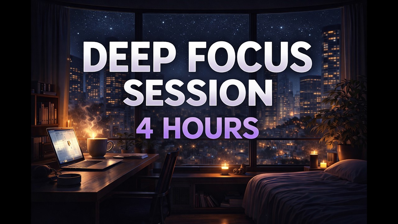 Deep Focus Session – 4 Hours of Night Ambient for Study & Work