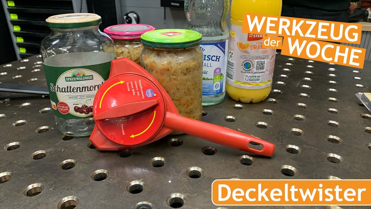 Deckeltwister der Flaschenöffner Schraubgläseröffner und Deckelöffner für Senioren und gehandicapte