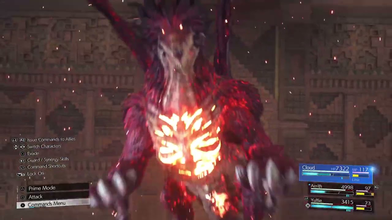 Final Fantasy 7 Rebirth: Defeating Red Dragon Hard Mode