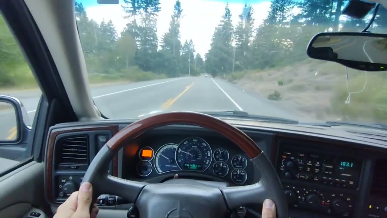 2002 Cadillac Escalade POV drive. top speed run