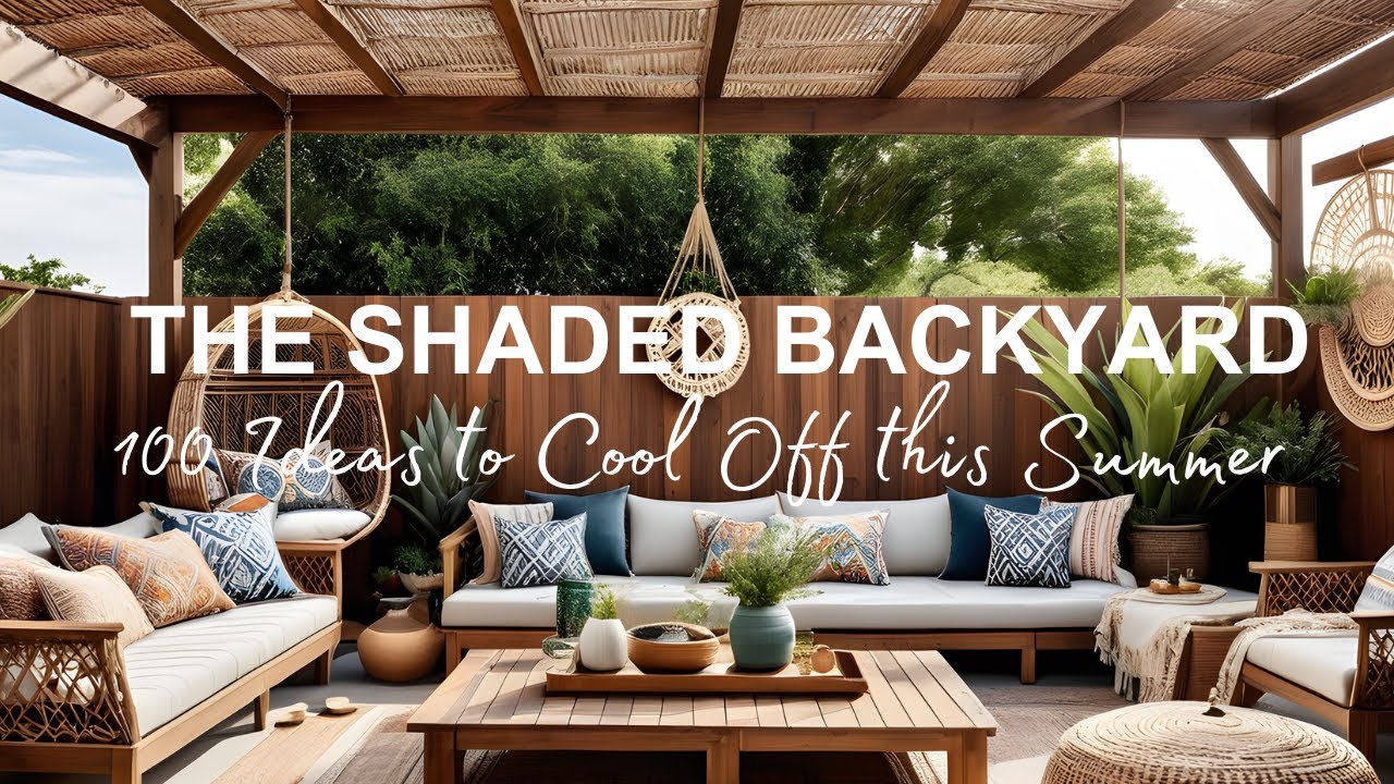 The Shaded Backyard || 100 Ideas To Cool Off This Summer || Gazebo Pergola Awning Patio Inspirations