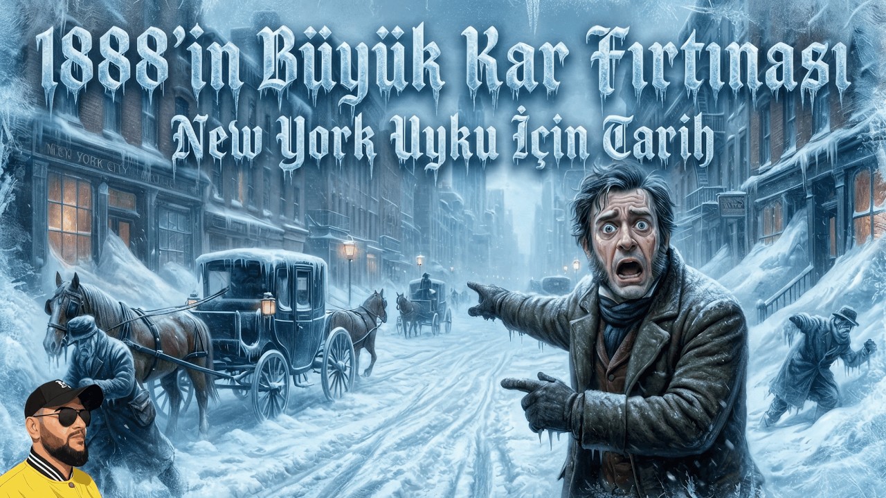 1888'in Büyük Kar Fırtınası: New York Şehri Acımasız Soğukta Donduğunda | Uyku İçin Sıkıcı Tarih