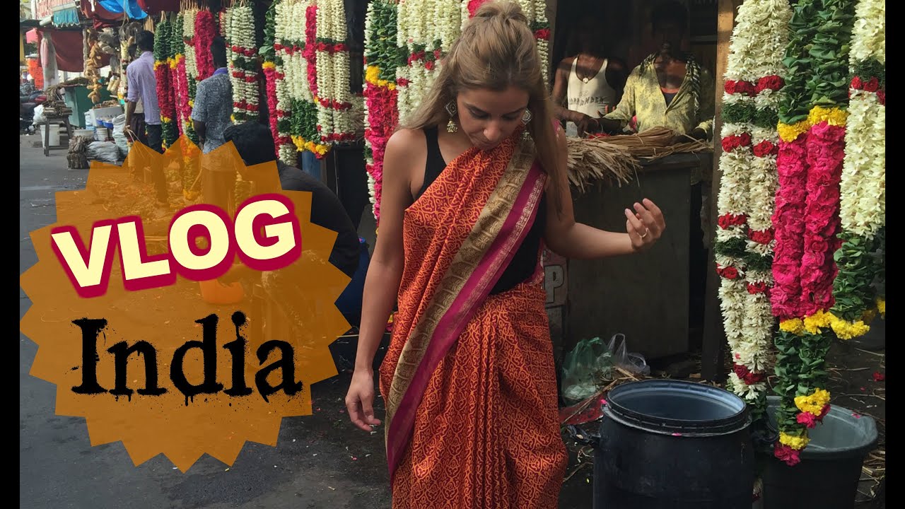 Une Vlogueuse en Sari ! Chennai, India ❀ Les vlogueuses en carton ! | Yas & Nab