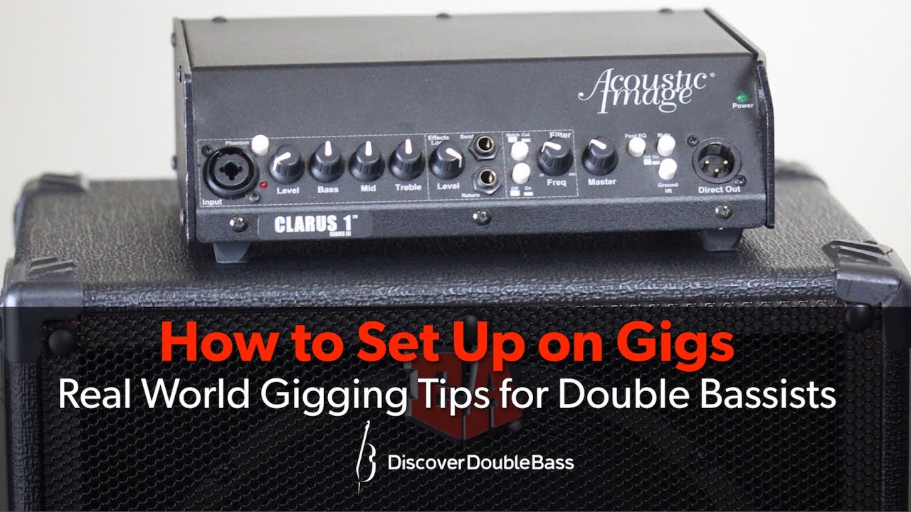 How to Set up on a Gig - Double Bass Tips