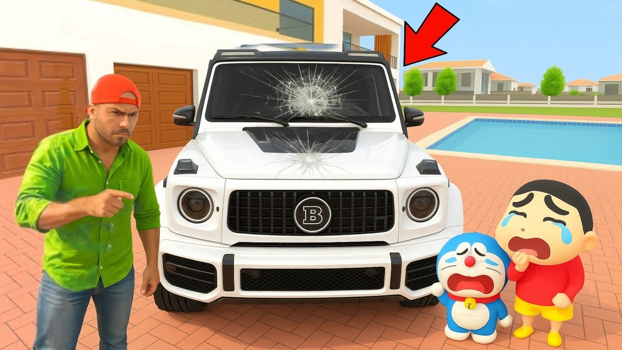 🎯 Shinchan & Doremon Ne G Wogon Car Thod Di 😭💥 Indian Theft aura Simulator 🔥🤩