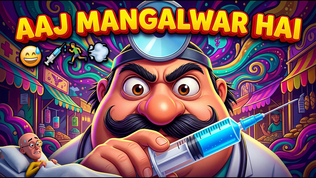 Aaj Mangalwar Hai motu ko Bukhar Hai |  चूहे को बुखार है | Billi Karti Meow | Motu Patlu- New Video